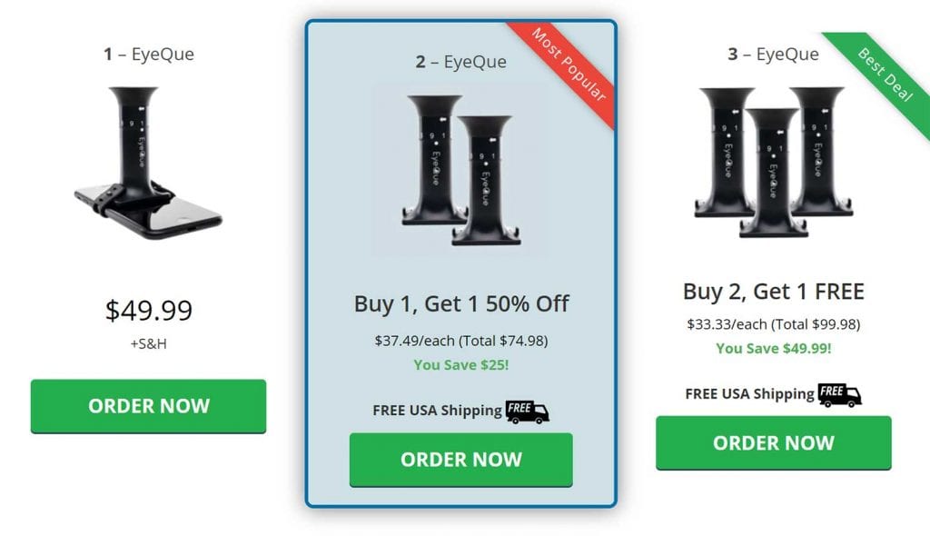 EyeQue Pricing