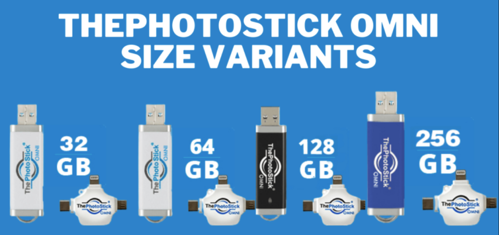 ThePhotoStick OMNI Sizes