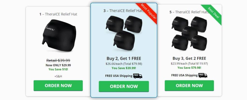 TheraICE Rx Headache Relief Hat Pricing