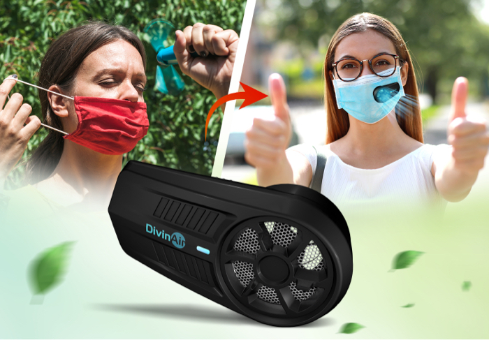 DIVINAIR MASK FAN REVIEW-Finally Stay Cool Wearing a Mask